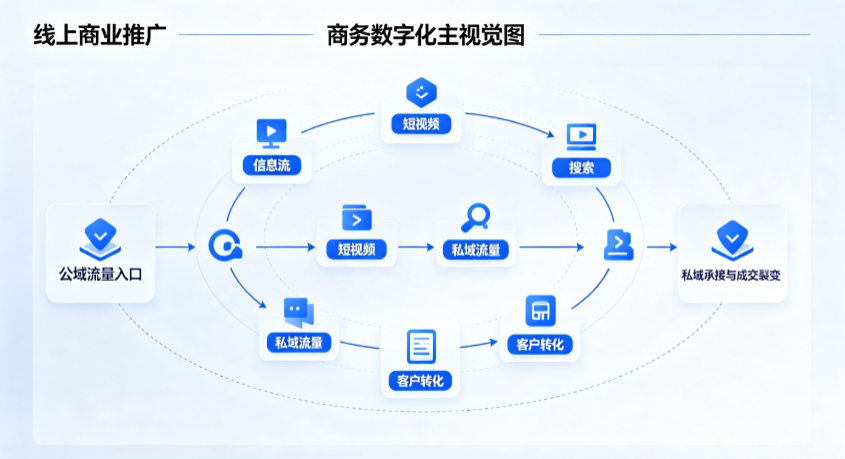 桦川县线上商业推广怎么做？全域流量闭环搭建与低成本转化实战指南